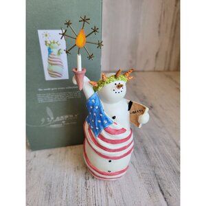 Seasons Cannon falls Sandy Gore Evans snowman Lady Liberty July 4th Xmas